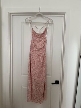 Hello Molly Pink Ditsy Floral Maxi Slip Dress